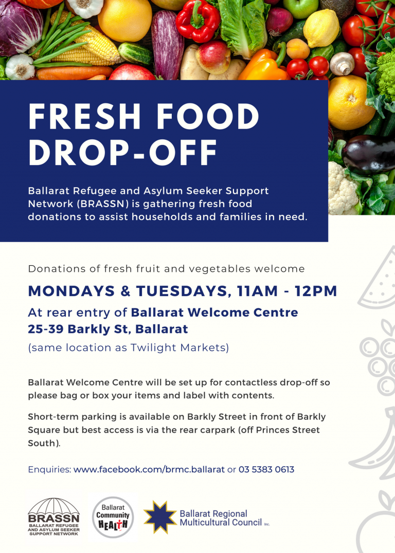 Fresh Food Drop-Off at Ballarat Welcome Centre - Ballarat Regional ...