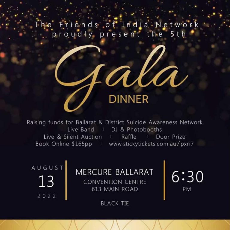 Friends of India Network Gala Dinner - Ballarat Regional Multicultural ...