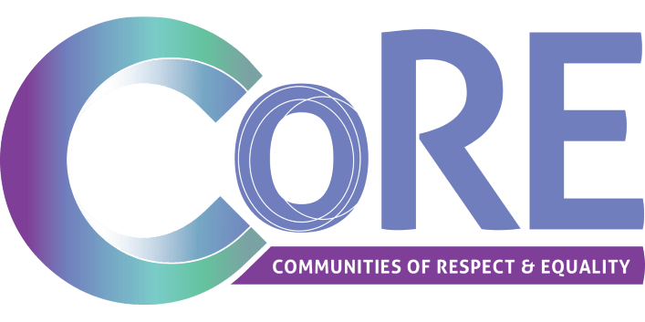 CoRE: Communities of Respect and Equality logo