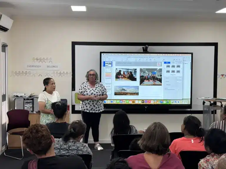 Community members at a BRMC information session