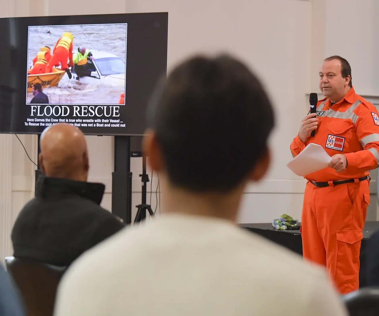 SES flood rescue training presentation.