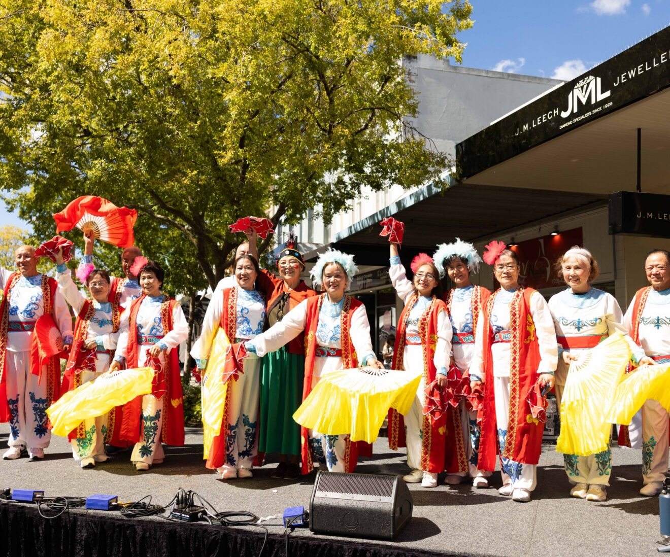 Cultural dance performance at outdoor festival in Australia.